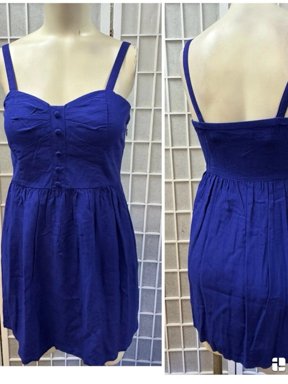 21, Women's, Sommer Dress, Blue, Size S, Rayon, Sleeveless, Sweetheart Neckline!